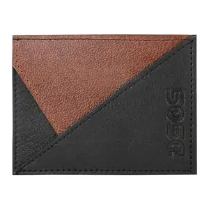 DSNS Leather Slim Credit Card Holder Wallet for Men Women Black & Brown