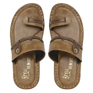 Style Height Slippers for Mens&Boys Tan