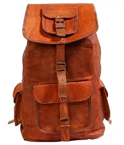 Znt Bags Real Leather Laptop Messenger Shoulder Bag Backpack (Newy Brown)
