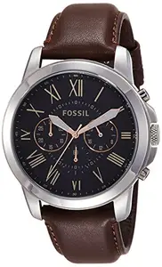 Fossil Grant Chronograph Black Dial Men's Watch-FS4813I