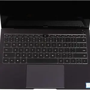 Saco Silicone Keyboard Cover Skin for Honor MagicBook 14 NMH-WDQ9HN, NobelM-WDQ9BHNE 14-inch Laptop Keyboard Protector - Transparent