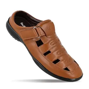 WALKAROO WF6258 Mens Casual and Regular Wear Fashion Sandals - Tan