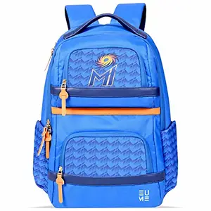 EUME Mumbai Indians 25 Ltrs Laptop Backpack with 1 Compartment | Men & Women | Fit Up to 15 inch Laptop | Royal Blue Color