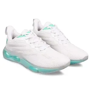 Sspoton Sspot On Men's White Mint Lightweight Flying Imported Fabric with Phylon Sole Lace Up Running Shoes_6UK