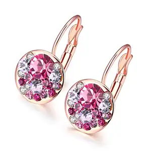 YouBella Jewellery Earrings for women Crystal Earrings for Girls and Women (Pink)