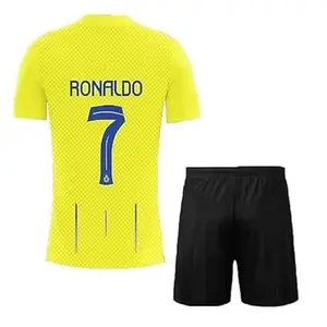 Al Nasser Football Jersey Cristiano Ronaldo 7 with Shorts 2023 for Boys and Kids & Men(Medium 38,Multicolor-5)