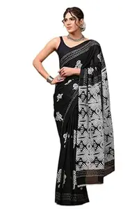 PRAANVI ENTERPRISE Women pure cotton saree, Lightweight mulmul sari