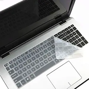 Saco Keyboard Protector Silicone Skin Cover for Dell Inspiron 3505 Laptop - Transparent