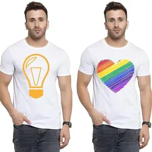 SST - Where Fashion Begins | DP-5834 | Polyester Graphic Print T-Shirt | for Men & Boy | Pack of 2