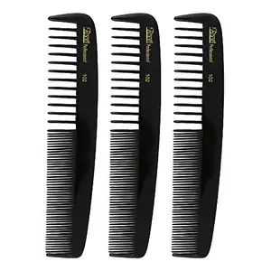 Roots Hair Comb - Black - Pack of 3