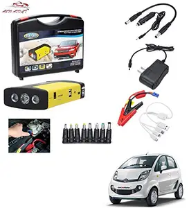 AUTOADDICT Auto Addict Car Jump Starter Kit Portable Multi-Function 50800MAH Car Jumper Booster,Mobile Phone,Laptop Charger with Hammer and seat Belt Cutter for Tata Nano