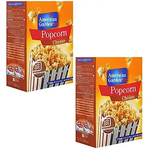 American Garden Microwave Popcorn, Cheese, 2 x 273 g