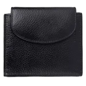 Leatherstile Women Casual Genuine Leather Wallet (Black)