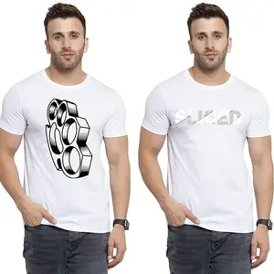 SST - Where Fashion Begins | DP-7142 | Polyester Graphic Print T-Shirt | for Men & Boy | Pack of 2