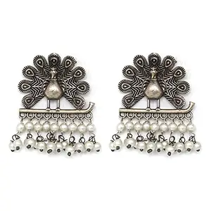 Teejh Morni Silver Oxidised Earrings for Women