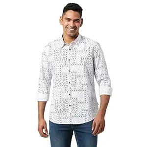Pepe Jeans Men's Casual Shirt | Trendy Printed Shirt for Men| Regular Fit | Full Sleeve | Available in Plus Size