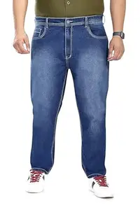 Pluss Tribe - Plus Size Jeans for Men - Denim Jeans - Ideal for Casual, Office Available Sizes : 40 to 52