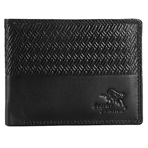 Leather Junction Men's Black Leather Wallet