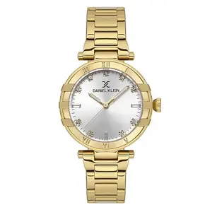 Daniel Klein Silver Dial Premium Women Analogue Watch - DK.1.13609-3