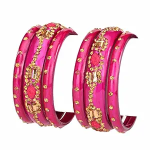 Bridal Wedding Collection Party Festival Kada & Bangle Set Designer Ornamented-N16_2.8 (Re_Bangle-TX1.d_bang)