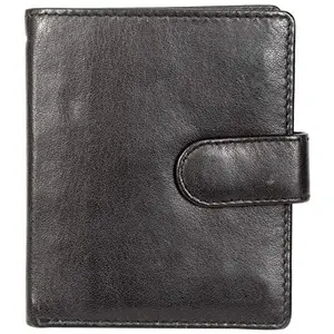 Leatherman Fashion LMN Genuine Leather Men's Black Wallet 2 Card Slots