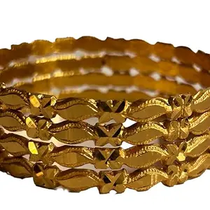 Maa Sitala Store Brass Gold Plated Bangles For Women (26)