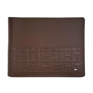 Tommy Hilfiger Berrien Men Leather Passcase Wallet - Brown, No. of Card Slot - 12