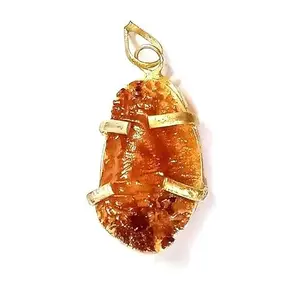 Divinity Healing Crystals Natural Shukra Mani Lab Certified Unisex Stone Pendant for Success and Protection from Enemies (Venus Stone Pearl)