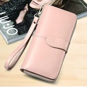 Yellow Wallet Women Top Quality Leather Wallet Multifunction Female Purse Long Big Capacity Card Holders Purse Vallet