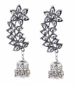 Combo S-Plated Stone Studded Drop Earrings Metal Drops & Danglers RS_0_Multi x Peach Combo