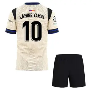 New Barcelona Home Jersey 2025 Yamal 10 Tshirt With Shorts For (Kids,Men,Boys)(12-13Years,Multicolor-001)