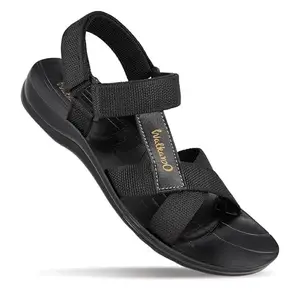 WALKAROO WG1575 Mens Casual and Regular Wear Fashion Sandals - Black