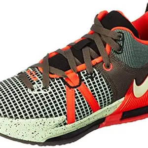 Nike Mens Lebron Witness VII Ep Black/Barely Volt-Bright Crimson Running Shoe - 7 UK, (DM1122-001)