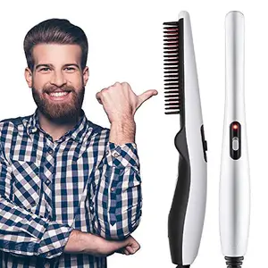 UCRAVO Ultra Quality Electric Beard Straightener Quick Hair Styler for Men Hair Comb Massage Beard Comb Multifunctional Curly Hair Straightening Comb Curler(Multi)