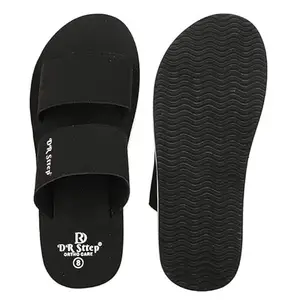 DR STTEP Men's black Synthetic OrthoPedic Eva Insole Comfortable Outdoor Slip-on Slippers_06_Pack of 5