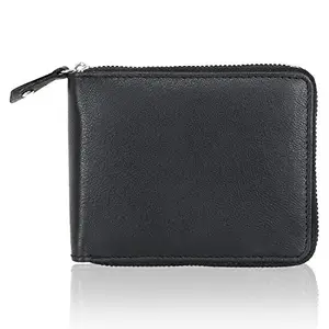 Designer Bugs Men's Genuine Leather Wallet Black