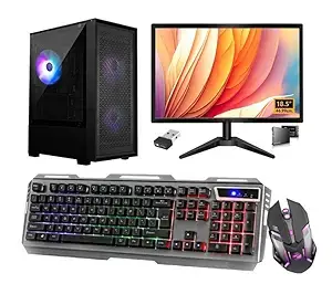 Fusion All-in-One Computer Set, 19inch Led, Core i5 4th, 16GB RAM, 500GB SSD, RGB Keyboard&Mouse, Ultra HD Graphics, WiFi, Win 10 (16-500GB)