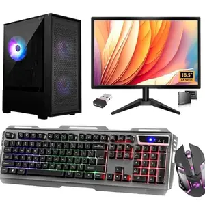 Fusion All-in-One Computer Set, 19inch Led, Core i5 4th, 16GB RAM, 500GB SSD, RGB Keyboard&Mouse, 4GB Graphics Card, WiFi, Win 10 (16-500-4GB)