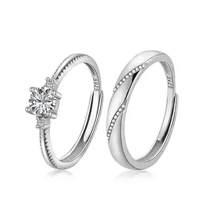 PALMONAS Coralie Beauty Couple Rings- 925 Silver