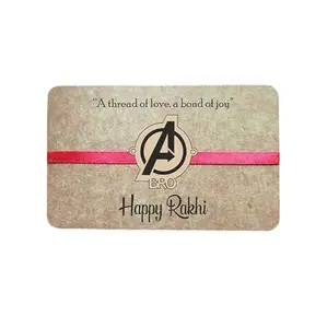 A182Rakhi printed designed wood rakhi for all