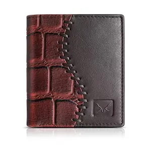 AL FASCINO Mens Wallet Brown Wallet for Men RFID Wallet for Men Card Holder for Men Men's Wallet with Card Holder Leather Wallet for Men Slim Wallet for Men Wallets for Men Purse for Men