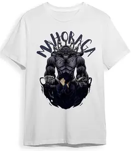 ESHAAVER Legendary Anime T-Shirt – Striking Graphic Design Celebrating Iconic Characters | Regular Fit with Round Neck | Premium Cotton-Polyester Blend for Comfort | Ideal for Anime Enthusiasts | M