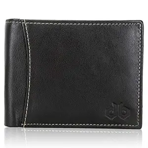 Designer Bugs Men's Genuine Leather RFID Wallet Black