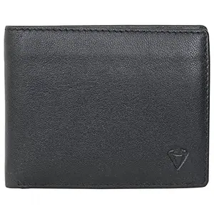 Leatherman Fashion LMN Genuine Leather Men Black Wallet (9 CC Slots)