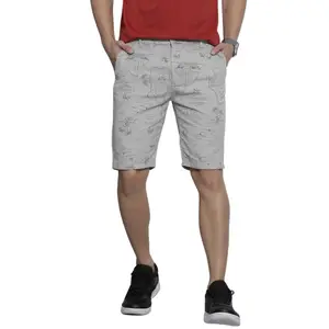 Visit the The Indian Garage Co Store The Indian Garage Co Men Slim Fit Printed Mid-Rise Shorts