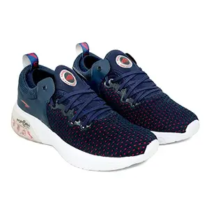ASIAN Men's Creta-12 Men's Running Shoes with Breathable Knitted Upper | Ideal for Sports,Gym,Training, Running Shoes for Men's & Boy's (Navy Red, Numeric_7)