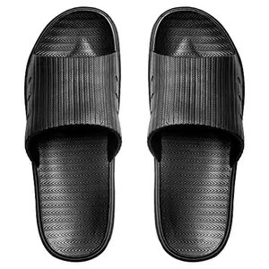 DRUNKEN Slippers For Women Men Sandals Casual Flats Footwear Man Girls Sliders Flip Flops Chappals Ladies Clogs Sleeper Slides Stylish Ortho Bathroom Black- 6-7 UK