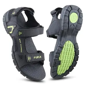 FUEL Sandals & Floaters for Mens & Boys Comfortable & Lightweight Dailywear, Anti-Skid Flexible & Breathable for Running, Walking Stylish Casual Sandal For Gents (Rambo-04) -10UK