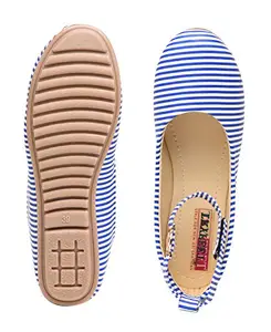 Tryfeet Women's Blue Casual Bellies