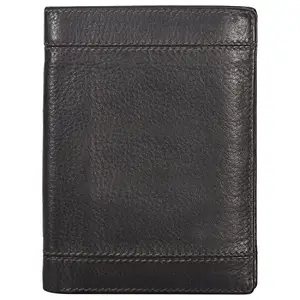 Leatherman Fashion LMN Genuine Leather Men Black Wallet 50120 (9 cc Card Slots)